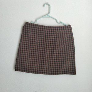 Black and Red plaid mini skirt